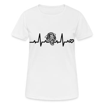 Jaguar Heart Rate - Women's Breathable T-Shirt - white - Front - AI Model Female 172 dark (172cm)