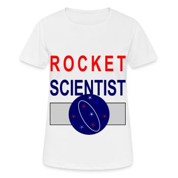Raketen Wissenschaftler Forscher Rocket Scientist - Frauen T-Shirt atmungsaktiv - Weiß - Vorne - AI Model Female 172 dark (172cm)