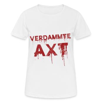 Déguisement sanglant halloween halloween - T-shirt respirant Femme - blanc - Devant - AI Model Female 172 dark (172cm)