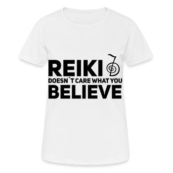 Reiki Therapeuten - Frauen T-Shirt atmungsaktiv - Weiß - Vorne - AI Model Female 172 dark (172cm)