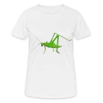 Insect cricket mantis grasshopper hay horse - Women's Breathable T-Shirt - white - Front - AI Model Female 172 dark (172cm)