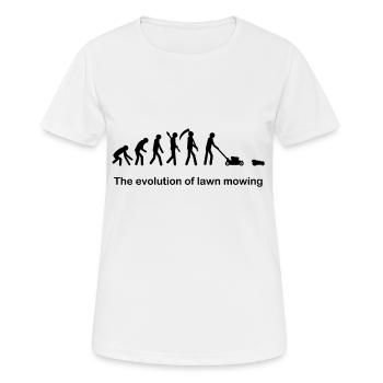 Faucher l'évolution - T-shirt respirant Femme - blanc - Devant - AI Model Female 172 dark (172cm)