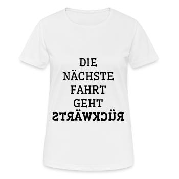 Kirmes Wasen Jahrmarkt Karussell Geschenk Rummel - Frauen T-Shirt atmungsaktiv - Weiß - Vorne - AI Model Female 172 dark (172cm)