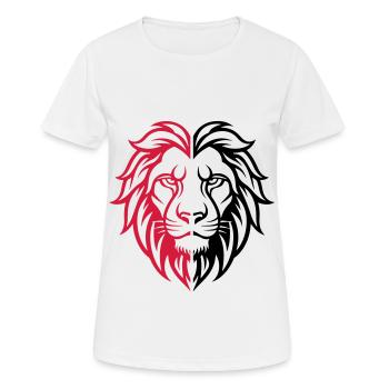 Lion Head - Women's Breathable T-Shirt - white - Front - AI Model Female 172 dark (172cm)
