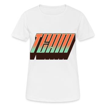 Team - Women's Breathable T-Shirt - white - Front - AI Model Female 172 dark (172cm)