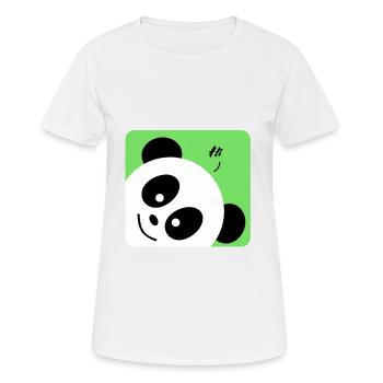Animal panda - Tierischer Panda - Frauen T-Shirt atmungsaktiv - Weiß - Vorne - AI Model Female 172 dark (172cm)