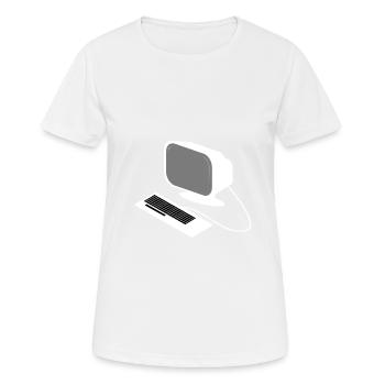 Computer - Frauen T-Shirt atmungsaktiv - Weiß - Vorne - AI Model Female 172 dark (172cm)