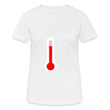 Météo METER - T-shirt respirant Femme - blanc - Devant - AI Model Female 172 dark (172cm)