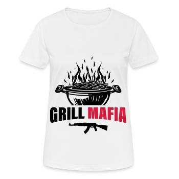 Grill Mafia - Frauen T-Shirt atmungsaktiv - Weiß - Vorne - AI Model Female 172 dark (172cm)