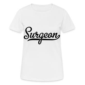 Chirurgien - T-shirt respirant Femme - blanc - Devant - AI Model Female 172 dark (172cm)