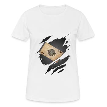 Spielkarte - Frauen T-Shirt atmungsaktiv - Weiß - Vorne - AI Model Female 172 dark (172cm)