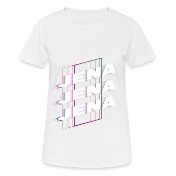 Jena Allemagne City Font Skyline Accueil - T-shirt respirant Femme - blanc - Devant - AI Model Female 172 dark (172cm)