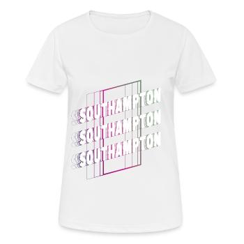 Southampton Angleterre UK City Font Skyline - T-shirt respirant Femme - blanc - Devant - AI Model Female 172 dark (172cm)