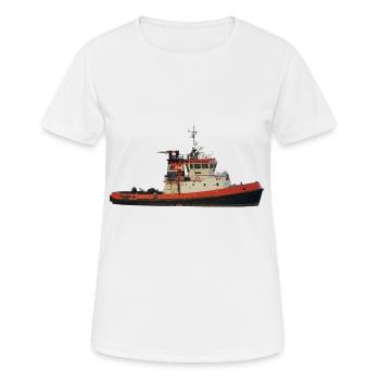 Fireboats are special vessels - Women's Breathable T-Shirt - white - Front - AI Model Female 172 dark (172cm)