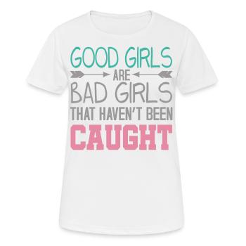 Boese Maedchen JGA Party - Frauen T-Shirt atmungsaktiv - Weiß - Vorne - AI Model Female 172 dark (172cm)