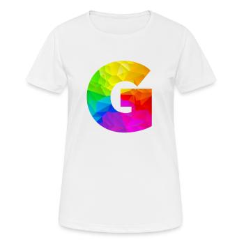 Polygone G - T-shirt respirant Femme - blanc - Devant - AI Model Female 172 dark (172cm)