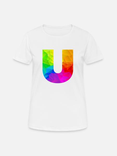 Polygon U - Frauen T-Shirt atmungsaktiv - Weiß