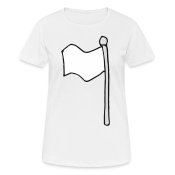 Fahne - Frauen T-Shirt atmungsaktiv - Weiß - Vorne - AI Model Female 172 dark (172cm)
