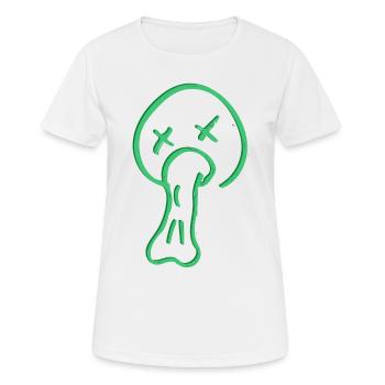 Kotzen - Lustig - Frauen T-Shirt atmungsaktiv - Weiß - Vorne - AI Model Female 172 dark (172cm)