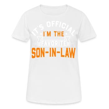 Favorite Son In Law Awesome Gifts Shirt - Women's Breathable T-Shirt - white - Front - AI Model Female 172 dark (172cm)