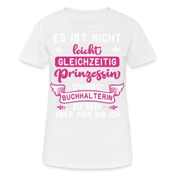 Buchhalter Buchhalter Buchhaltung - Frauen T-Shirt atmungsaktiv - Weiß - Vorne - AI Model Female 172 dark (172cm)