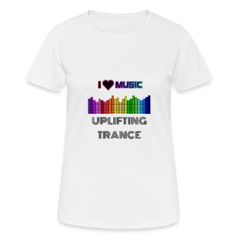 Uplifting trance - music - trance - Women's Breathable T-Shirt - white - Front - AI Model Female 172 dark (172cm)
