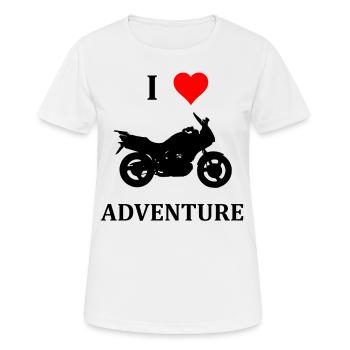 Bike Touring Tourer Motorrad Biker Geschenk - Frauen T-Shirt atmungsaktiv - Weiß - Vorne - AI Model Female 172 dark (172cm)