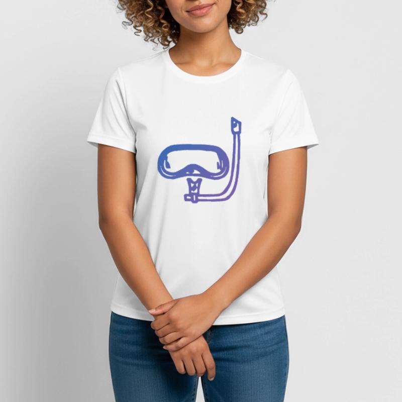 Plongée Plongée Instructeur de plongée Plongée T-shirt respirant Femme