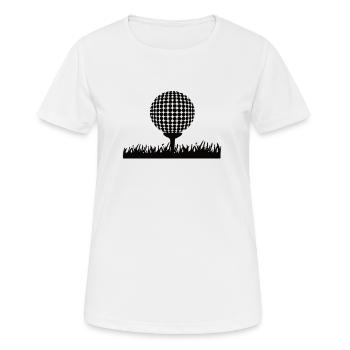 Golf golf ballon - T-shirt respirant Femme - blanc - Devant - AI Model Female 172 dark (172cm)