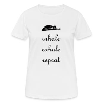 Yoga Meditation Spiritualité - T-shirt respirant Femme - blanc - Devant - AI Model Female 172 dark (172cm)
