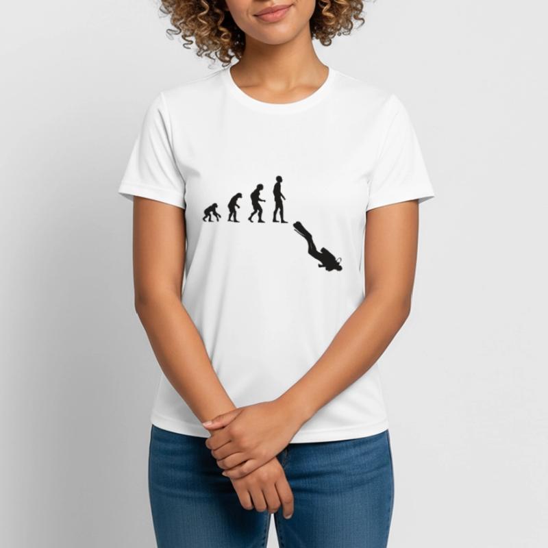 Diving Evolution | People Development Idea Women's Breathable T-Shirt