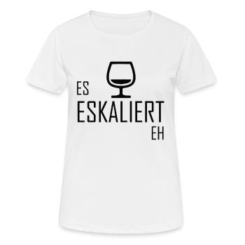 Es Eskaliert Eh - Bier Mallorca Suff - Frauen T-Shirt atmungsaktiv - Weiß - Vorne - AI Model Female 172 dark (172cm)