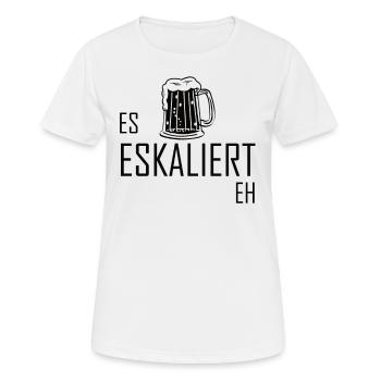 Es Eskaliert Eh - Bier Mallorca Suff - Frauen T-Shirt atmungsaktiv - Weiß - Vorne - AI Model Female 172 dark (172cm)