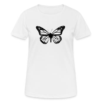 Schmetterling Insekt Schmetterlinge - Frauen T-Shirt atmungsaktiv - Weiß - Vorne - AI Model Female 172 dark (172cm)