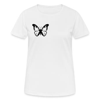 Schmetterling Insekt Schmetterlinge - Frauen T-Shirt atmungsaktiv - Weiß - Vorne - AI Model Female 172 dark (172cm)