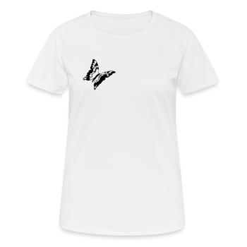 Schmetterling Insekt Schmetterlinge - Frauen T-Shirt atmungsaktiv - Weiß - Vorne - AI Model Female 172 dark (172cm)