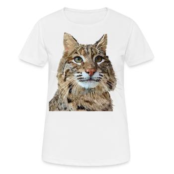 Luchs - Frauen T-Shirt atmungsaktiv - Weiß - Vorne - AI Model Female 172 dark (172cm)