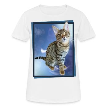Tabby - Women's Breathable T-Shirt - white - Front - AI Model Female 172 dark (172cm)