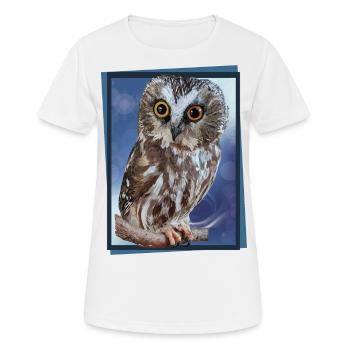 Hibou du Nord - T-shirt respirant Femme - blanc - Devant - AI Model Female 172 dark (172cm)