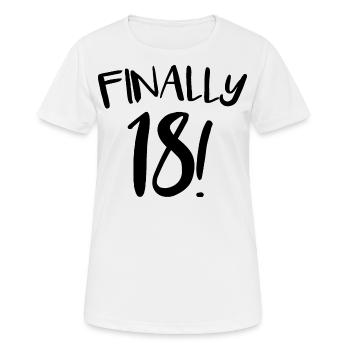 18th birthday - Women's Breathable T-Shirt - white - Front - AI Model Female 172 dark (172cm)