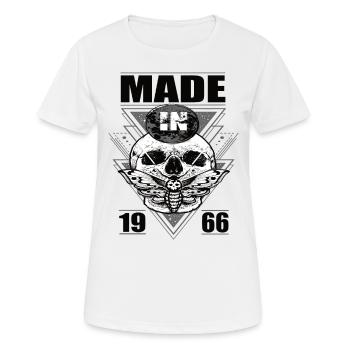 Made in 1966 Vintage Retro Limited Edition - Frauen T-Shirt atmungsaktiv - Weiß - Vorne - AI Model Female 172 dark (172cm)