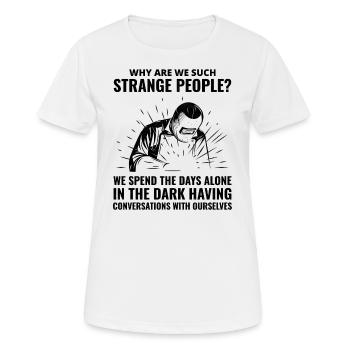 Schweißschweißer Metallbau Eisenarbeiter - Frauen T-Shirt atmungsaktiv - Weiß - Vorne - AI Model Female 172 dark (172cm)
