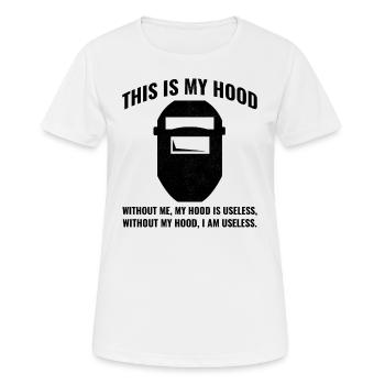 Schweißer Schweißer Metallbau Eisenarbeiter lustig - Frauen T-Shirt atmungsaktiv - Weiß - Vorne - AI Model Female 172 dark (172cm)