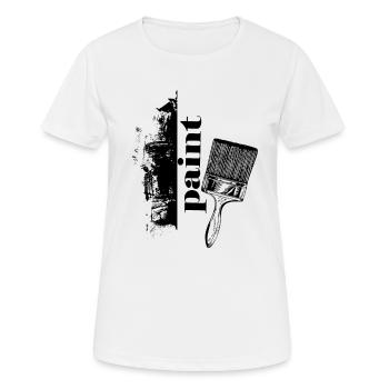 Brush Color Brush Painter Painting Art Artist - Women's Breathable T-Shirt - white - Front - AI Model Female 172 dark (172cm)