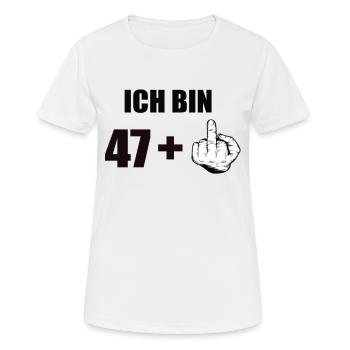 48 Geburtstag - Frauen T-Shirt atmungsaktiv - Weiß - Vorne - AI Model Female 172 dark (172cm)