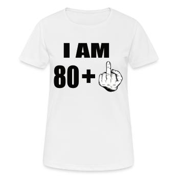 81 Geburtstag - Frauen T-Shirt atmungsaktiv - Weiß - Vorne - AI Model Female 172 dark (172cm)
