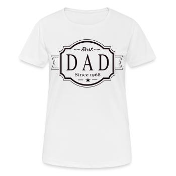 Bester Papa seit 1968 - Frauen T-Shirt atmungsaktiv - Weiß - Vorne - AI Model Female 172 dark (172cm)