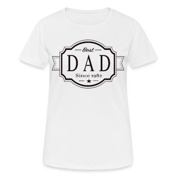 Bester Papa seit 1982 - Frauen T-Shirt atmungsaktiv - Weiß - Vorne - AI Model Female 172 dark (172cm)
