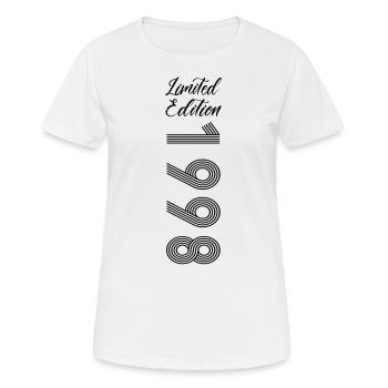 Édition limitée 1998 - T-shirt respirant Femme - blanc - Devant - AI Model Female 172 dark (172cm)