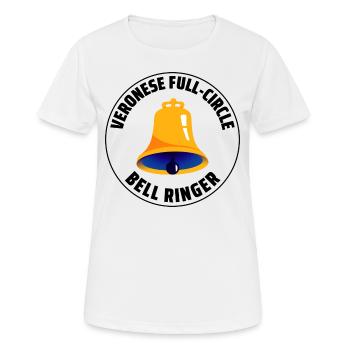 Veroneser Vollkreis Glockenläuter Hobby - Frauen T-Shirt atmungsaktiv - Weiß - Vorne - AI Model Female 172 dark (172cm)